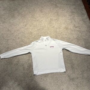Texas Rangers 3/4 Zip Pullover DryTec Size Medium Light Gray